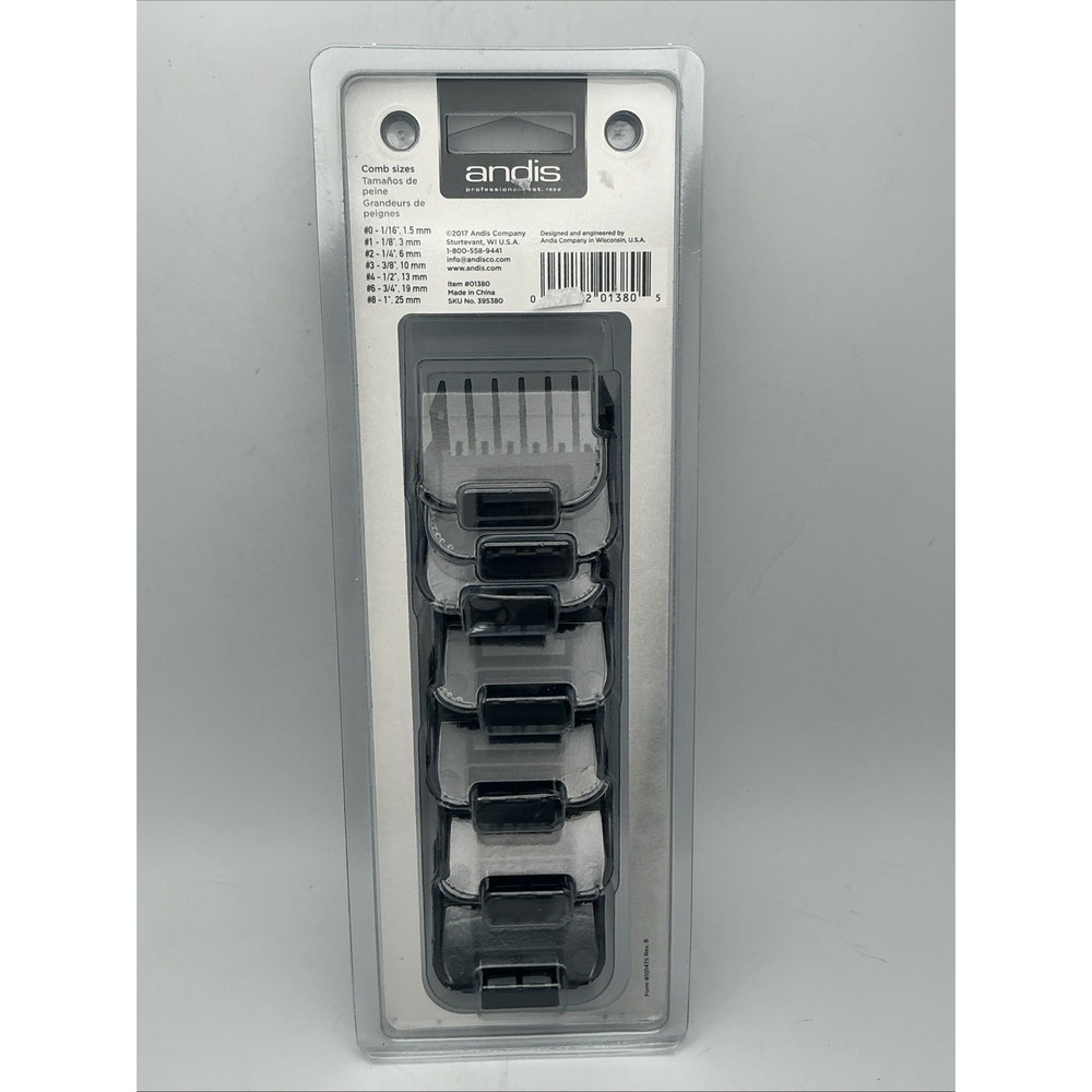 Andis 7-Piece Master Attachment Comb Set, Fits Clipper Models ML, GC, MBA - Picture 3 of 4